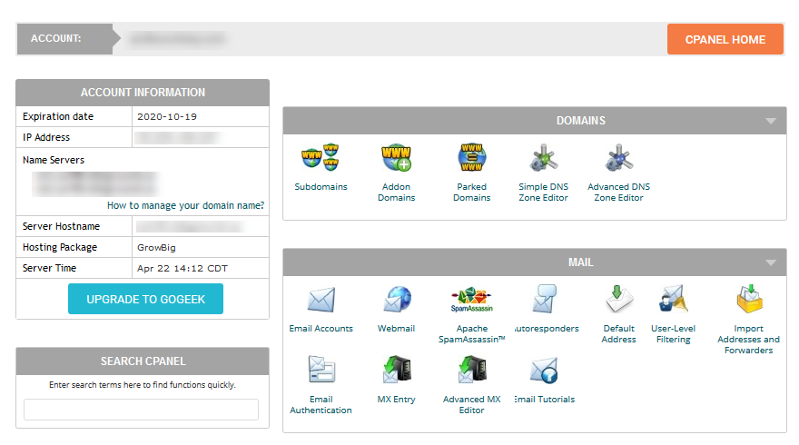 cPanel