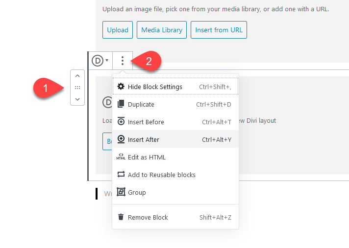 block dropdown