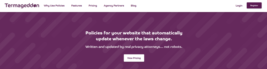 WordPress privacy policy