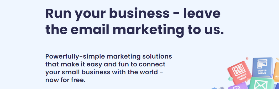 The AWeber home page for email marketing services.