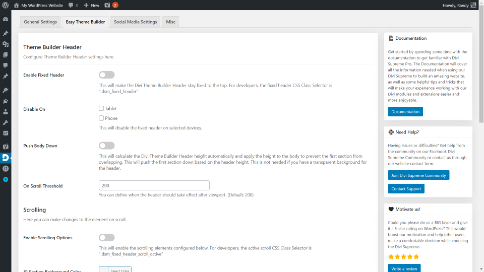 Easy Theme Builder