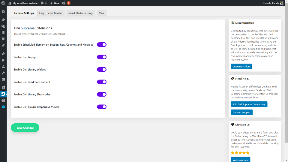General Settings