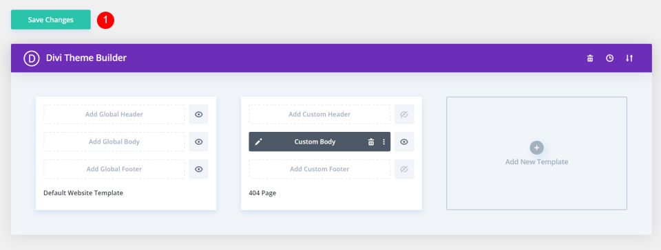 Importing a Custom 404 Page into the Divi Theme Builder
