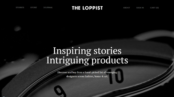 Magazine Web Design Loppist