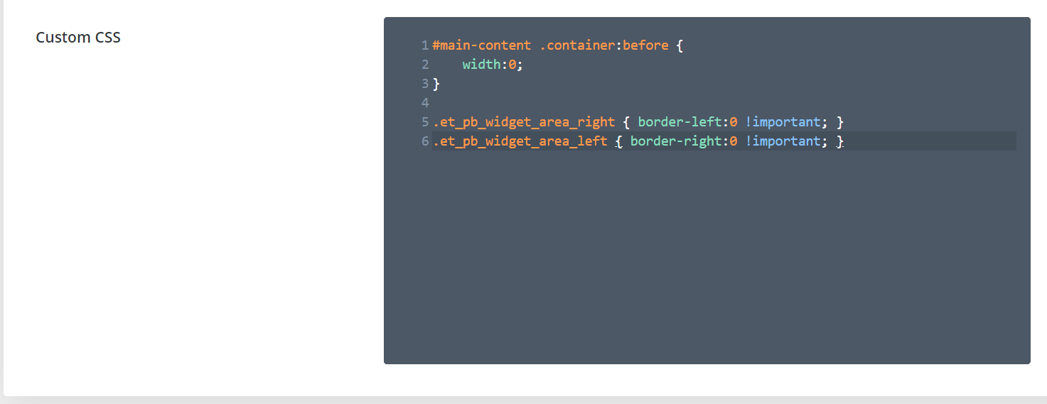 Removing or Styling Divi's Sidebar Border with Code