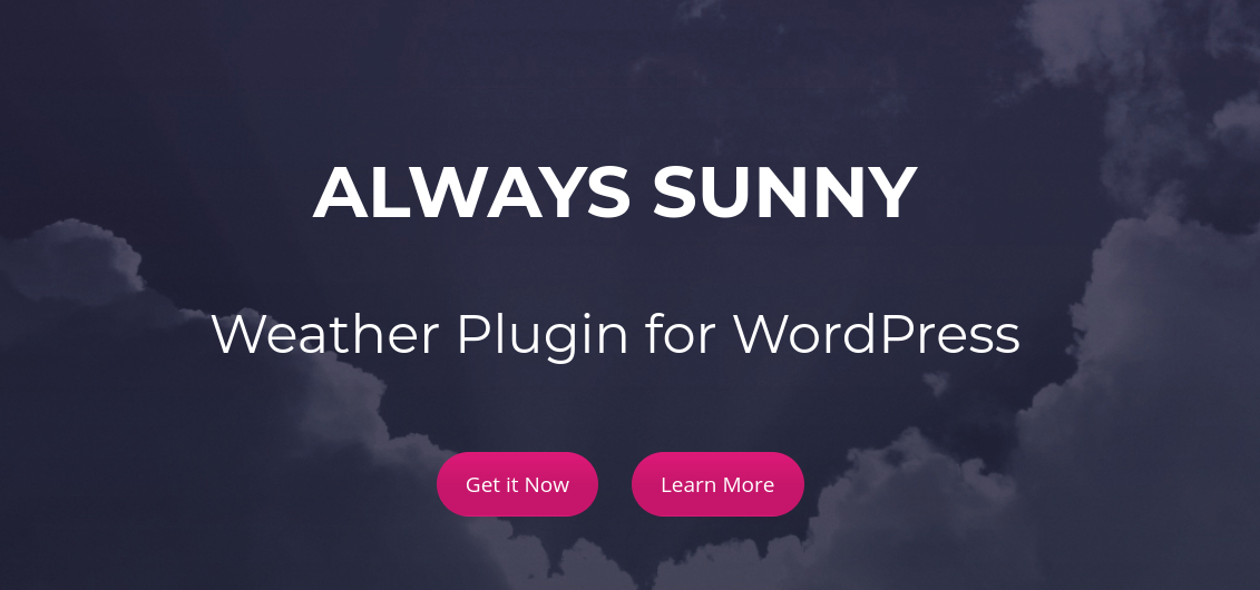The Always Sunny weather plugin.