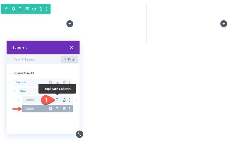 divi business card design with flip animation on click