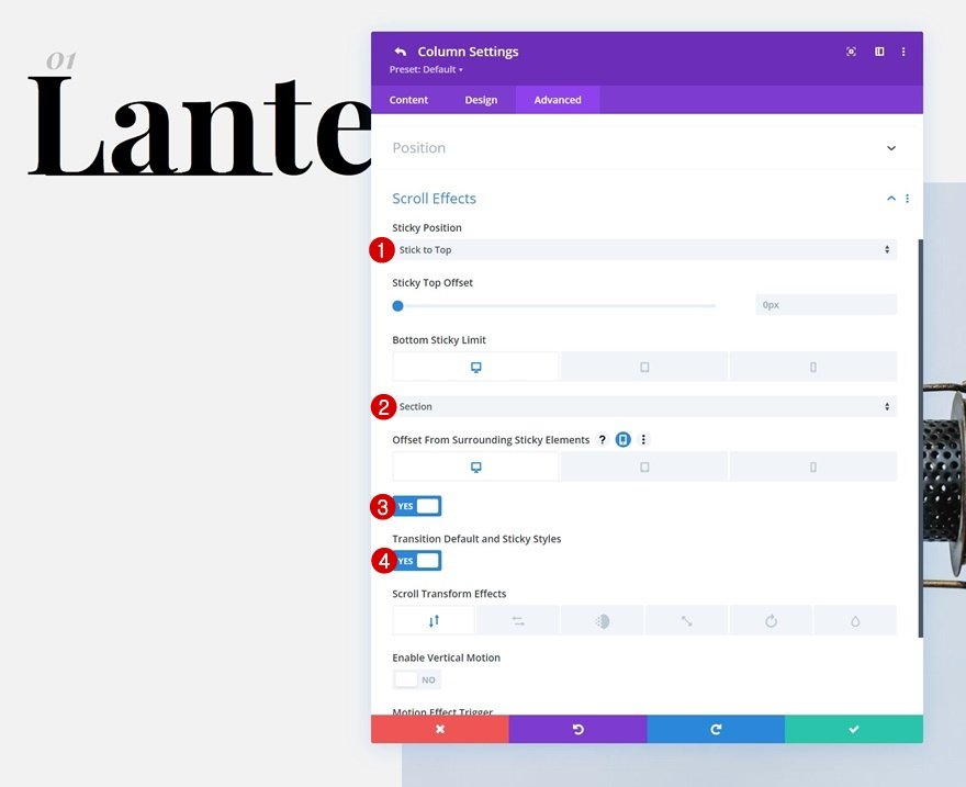 list on scroll
