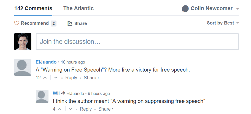 Disqus comments