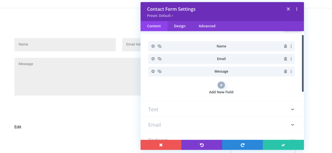 The Divi Contact Forms module.