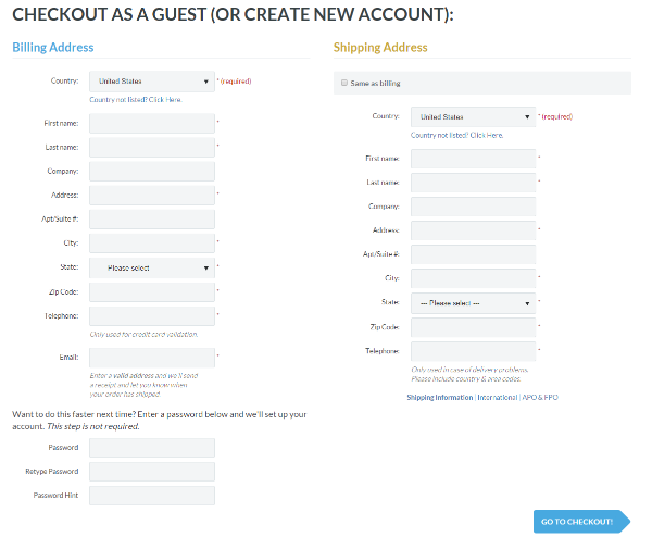 Guest Checkout for eCommerce conversions