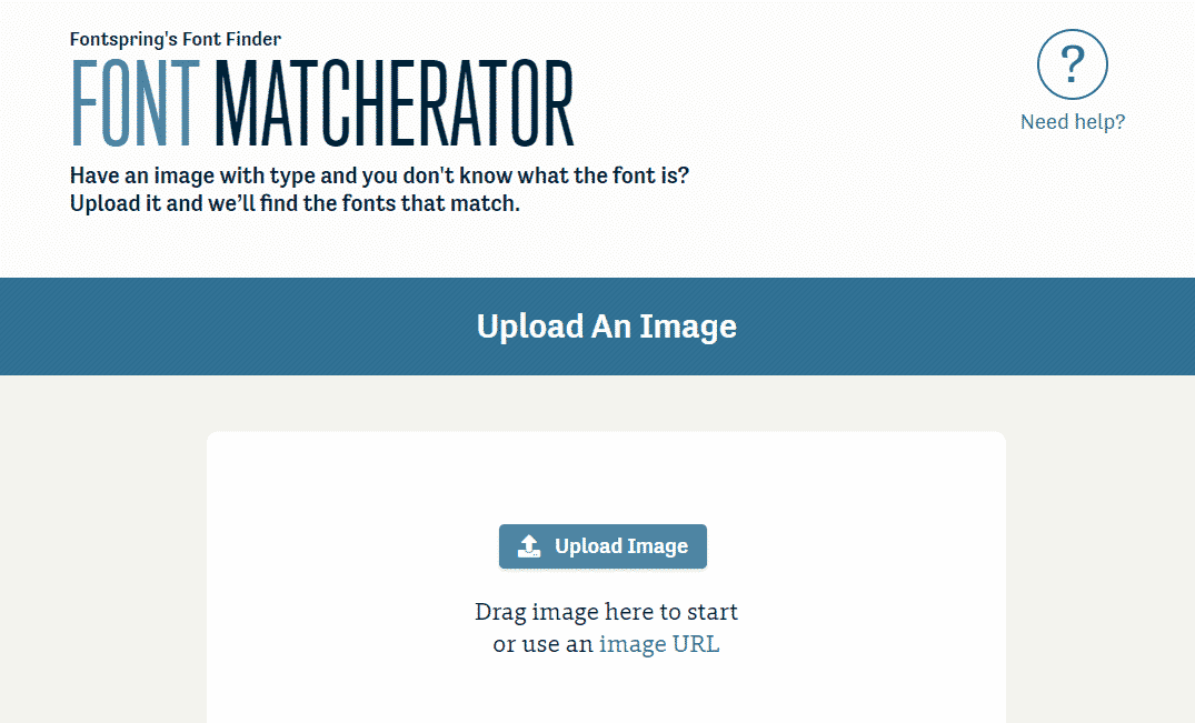 The Matcherator homepage.