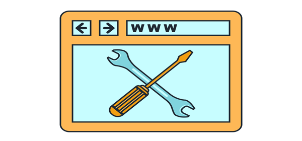 Tools in the middle of a browser.