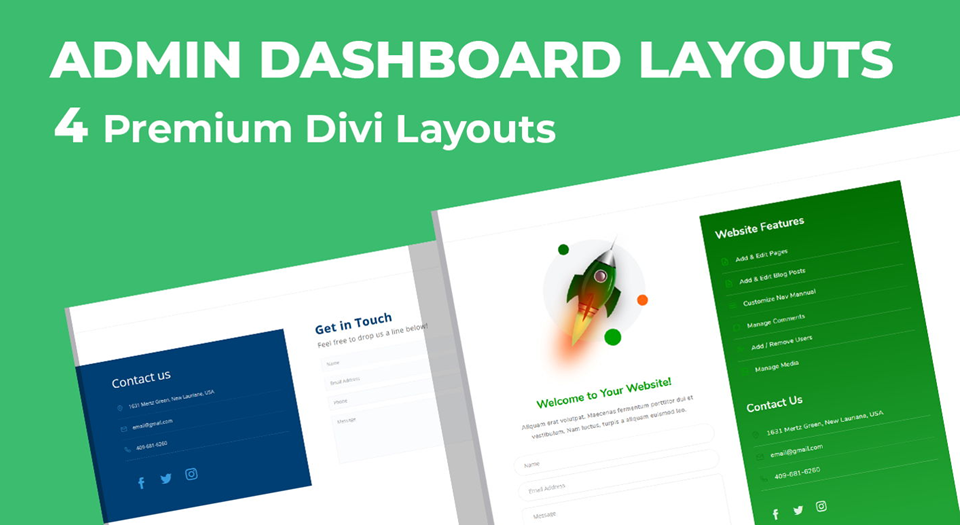 admin dashboard layouts