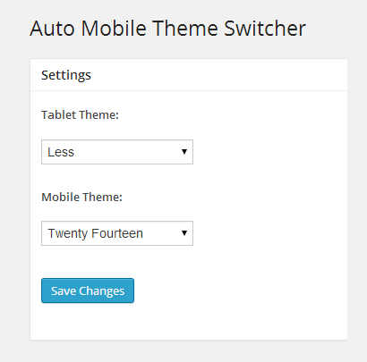 Auto Mobile Theme Switcher