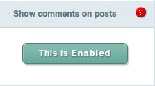 The comment theme option
