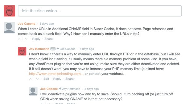 Disqus comments in action