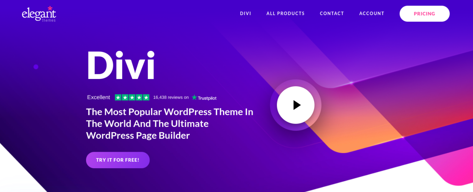 The Divi Builder plugin website.