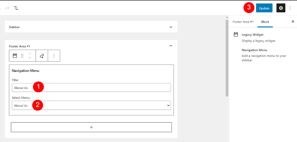 Add the About Us Menu