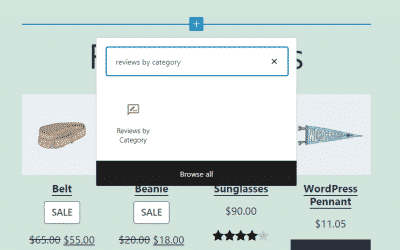 Comment utiliser le bloc WooCommerce « Reviews by Category » (avis par catégorie)