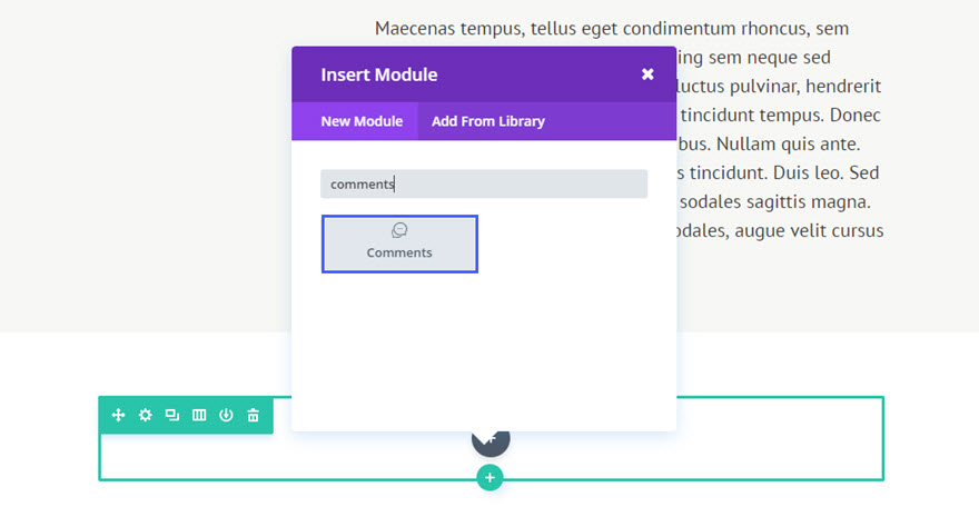 comments module