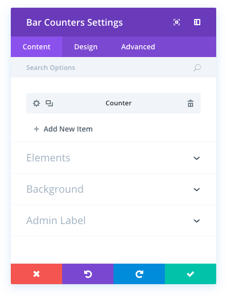 bar counters module