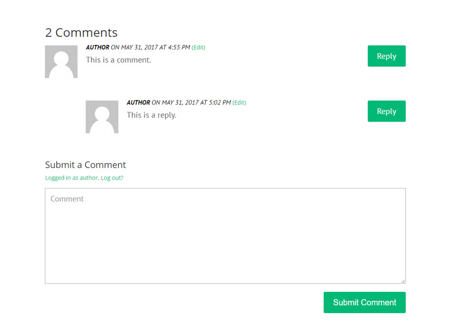 comments module