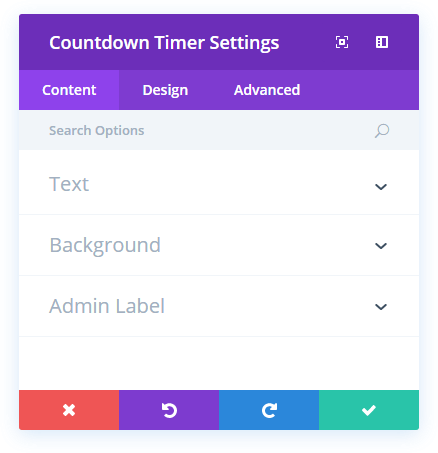 countdown timer module