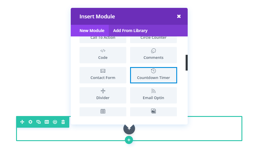 countdown timer module