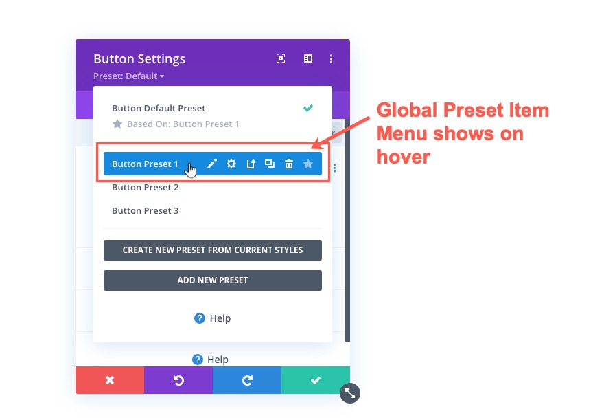 divi global presets