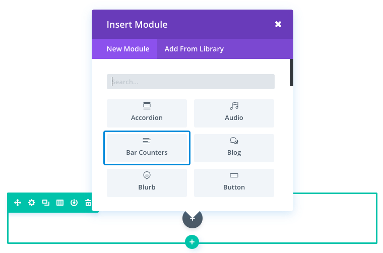 bar counters module
