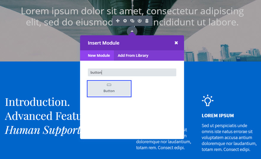 button module