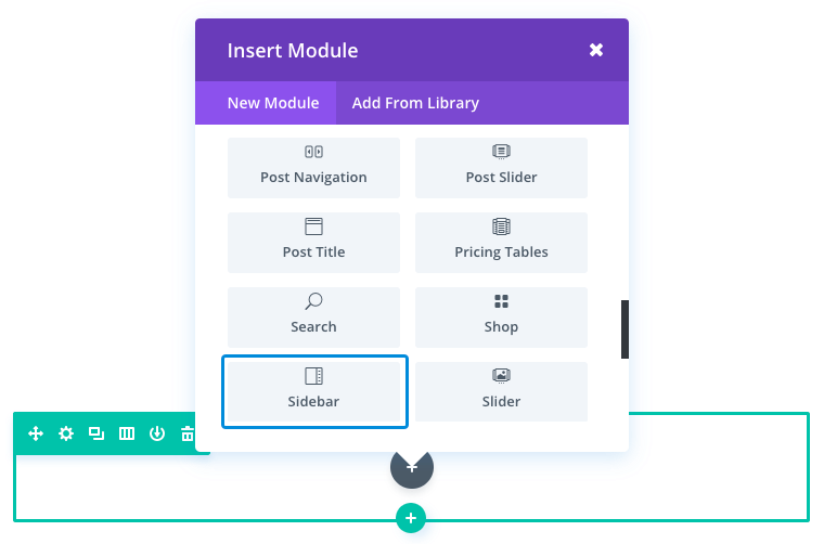 sidebar module