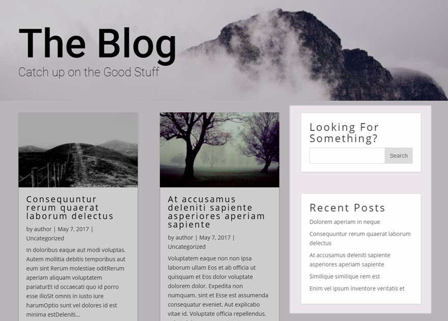 sidebar module