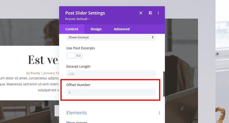 About Post Offset