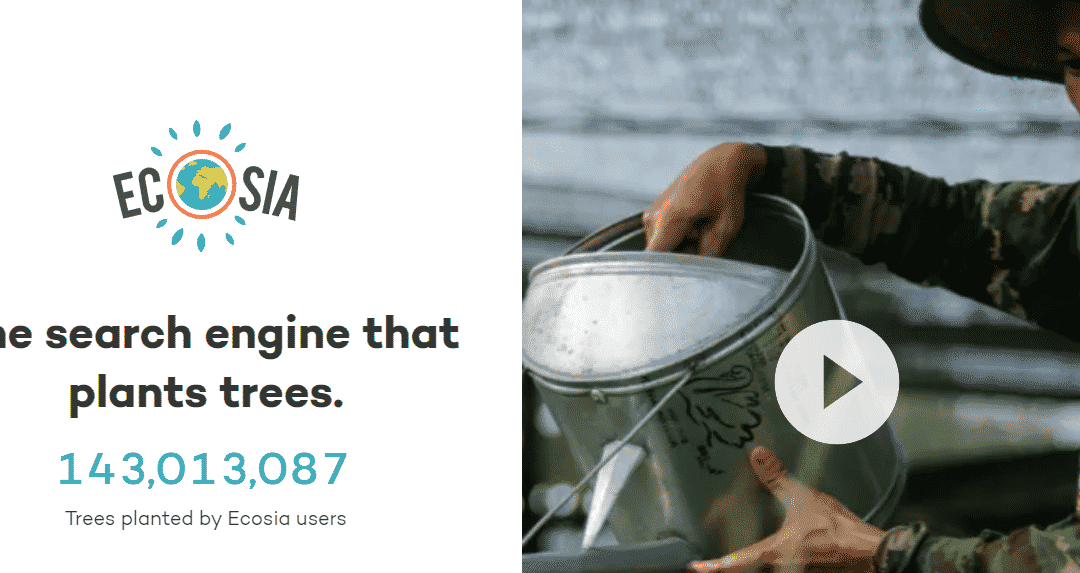 Ecosia homepage