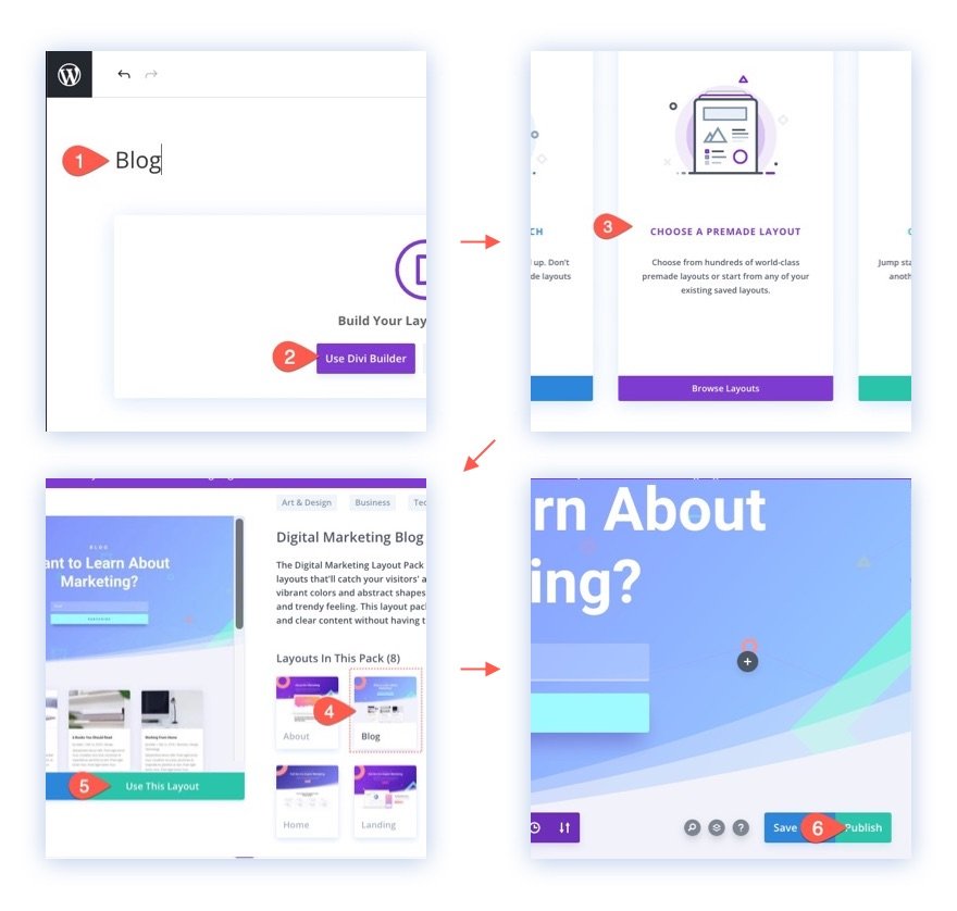 how to use a premade layout pack on your divi website