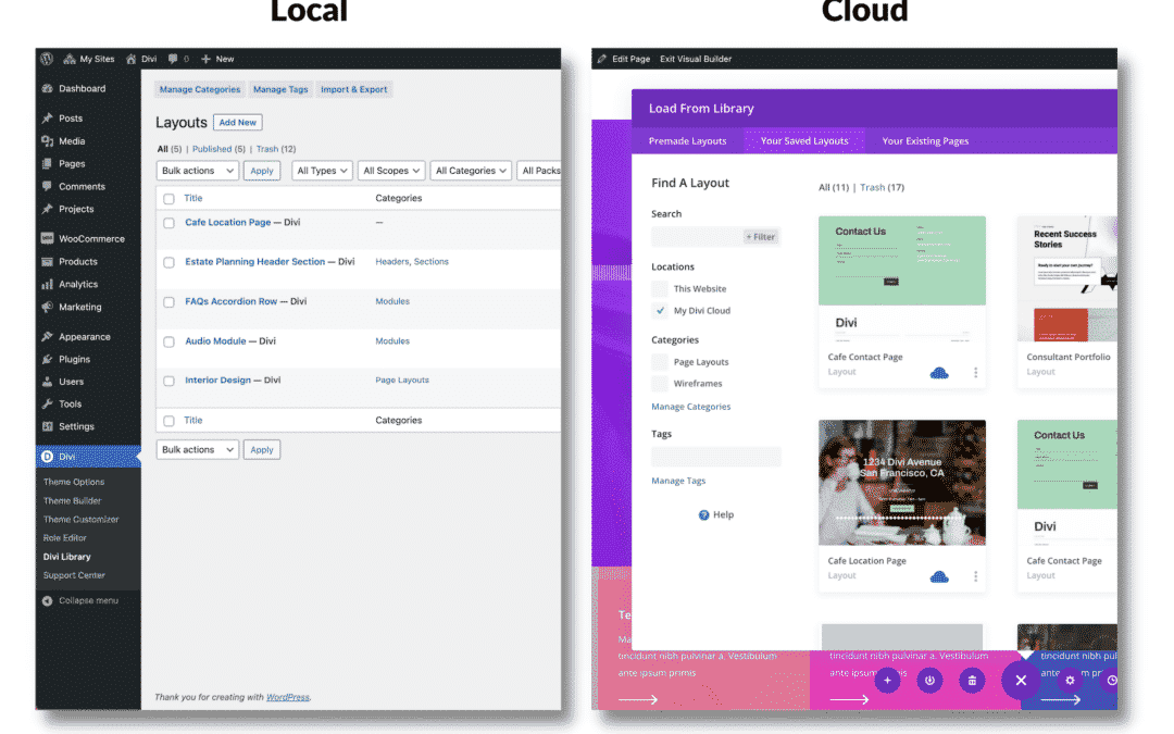 How to Transfer a Local Item to Your Divi Cloud