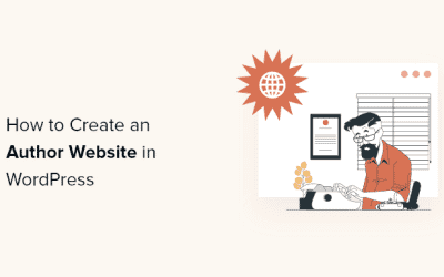 Comment créer un site Web d’auteur sur WordPress (étape par étape)