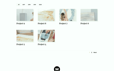 Comment styliser la pagination dans le module portfolio filtrable de Divi