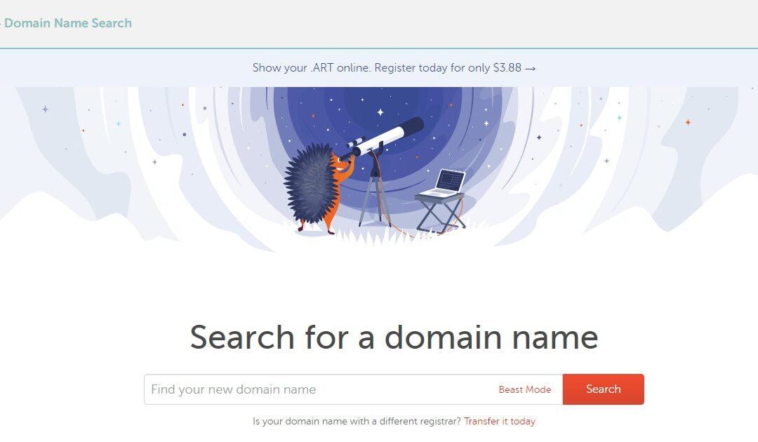 Namecheap homepage