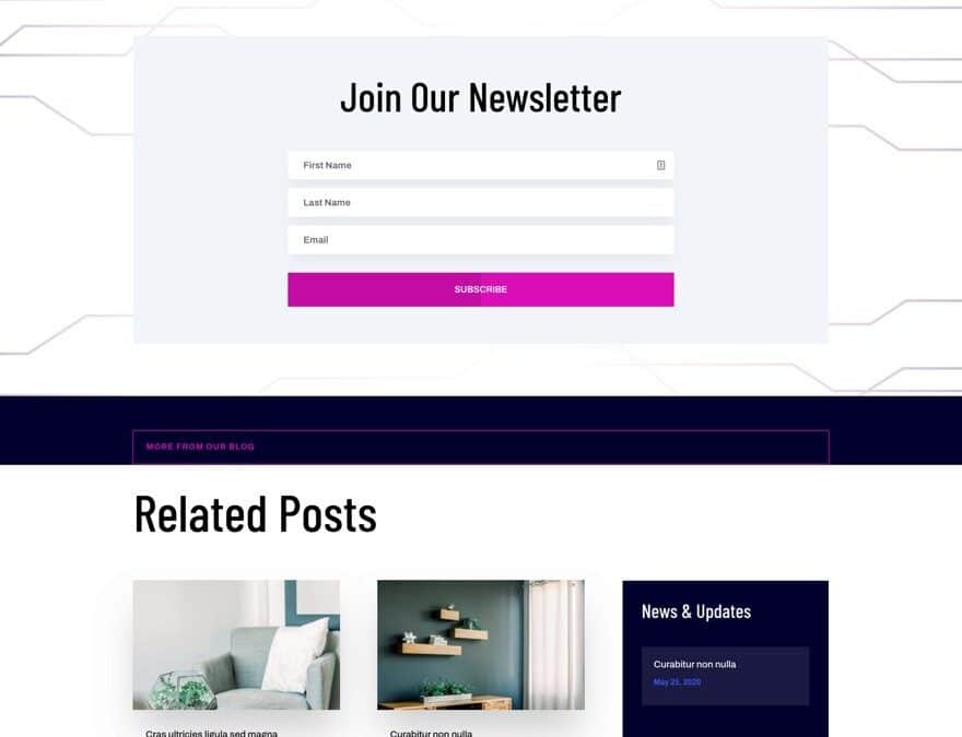 divi artificial intelligence blog post template