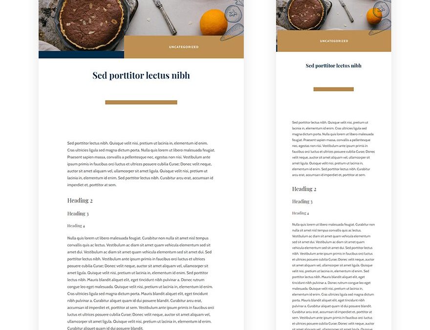 bistro blog post template