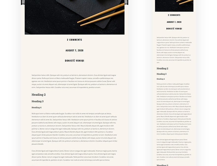 sushi restaurant blog post template