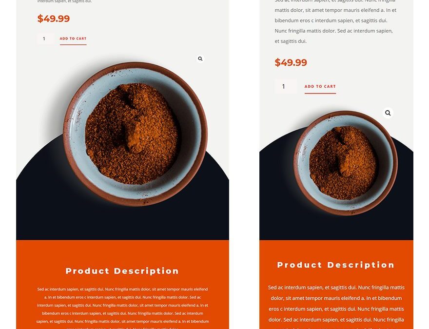 spice shop product page template