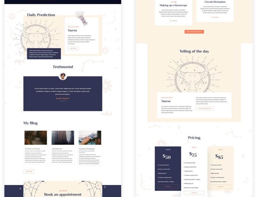 divi astrologer layout pack