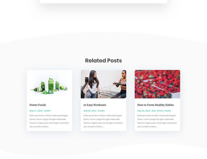 Get a FREE Blog Post Template for Divi's Nutritionist Layout Pack