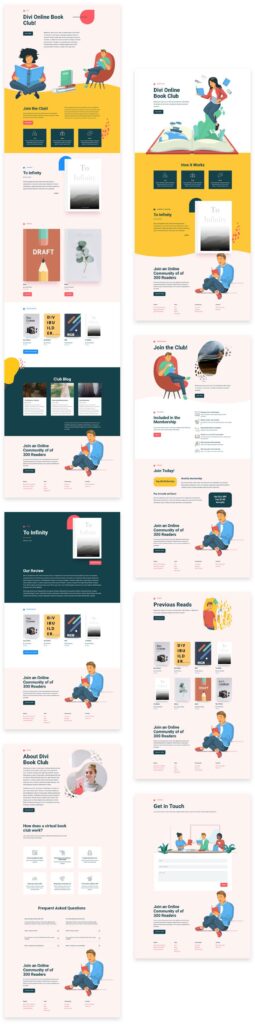 Get a FREE Book Club Layout Pack for Divi