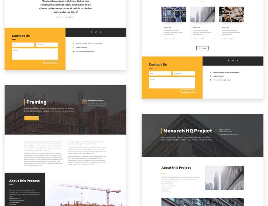 Construction Company Layout pack