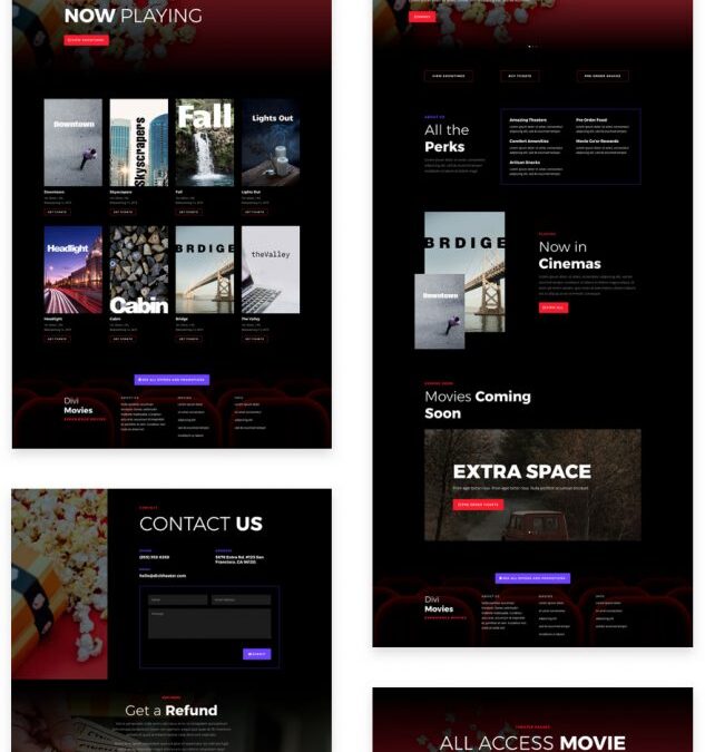 Divi Movie Theater Layout